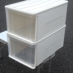 押入れ収納ケース 衣類収納 2個セットの画像