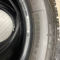 スタッドレスタイヤ　155/65R14の画像