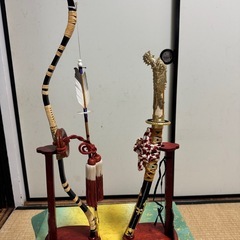 五月人形 兜飾り セット（4点セット・箱付き）の画像