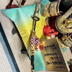 五月人形 兜飾り セット（4点セット・箱付き）の画像