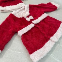 帽子付き❗️バースデイ サンタコスチューム リボン 90の画像