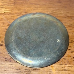 ヴィンテージ　真鍮　七宝焼き　コースター　小皿　2枚まとめての画像