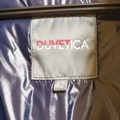 DUVETICA フード付きダウンジャケット 42 ネイビーの画像