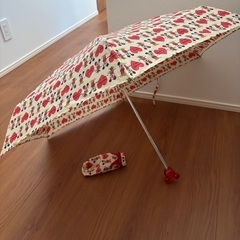 ミッキーミニー折りたたみ傘の画像