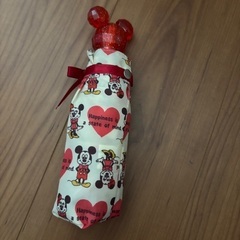 ミッキーミニー折りたたみ傘の画像