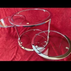 ミッドセンチュリー サイドテーブル 円形の画像