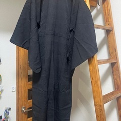 メンズ 浴衣 黒 無地 シンプルの画像