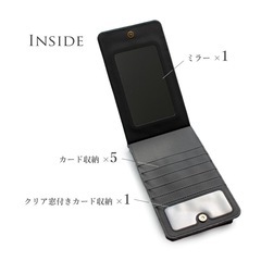 スマホショルダー レディース スマホポーチ ショルダー 縦 スマホポシェット 鏡 カード収納 iPhone 携帯 スマホ 入る ポシェット 小銭入れ 携帯ケースの画像