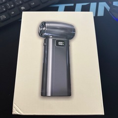 新品　複数在庫 エアダスター 電動ブロワー【130,000RPM高速回転】6段階風量調整｜10,000mAh大容量バッテリー｜LEDライト常時点灯/SOS搭載｜Type-C急速充電式｜超強力・小型軽量｜3種類ノズル＋清掃ブラシ9点セット＋収納ボックス付き｜PC掃除/車内/エアコン/洗車用｜日本語取扱説明書付き  の画像
