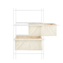 🌼交渉成立中【無印良品】“スチール“ユニットシェルフ帆布バスケットセットの画像