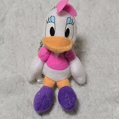 デイジーダック マスコット 人形 ディズニー 昭和レトロ ボールチェーン 当時物の画像