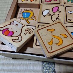 木のおもちゃ　文字あそび1000円の画像