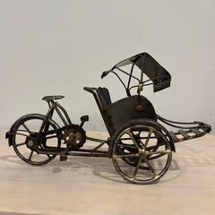 置物　オブジェ　人力車　アンティークの画像