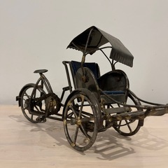 置物　オブジェ　人力車　アンティークの画像