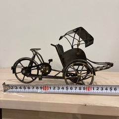 置物　オブジェ　人力車　アンティークの画像