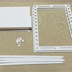 シンク下収納 伸縮ラック(イータ 奥行30cm ホワイト)の画像