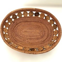 バスケット　カゴ　アタ　ラタン
の画像