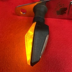 🏍️ヘッドライトステー&LEDウィンカー付💡の画像
