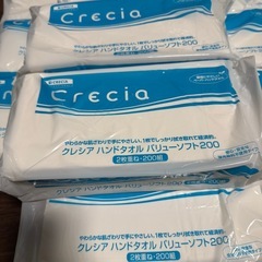 手拭きペーパー クレシア 2枚重ね200組の画像
