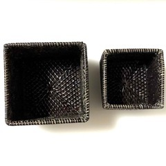 ラタン　かご　箱　ケースの画像