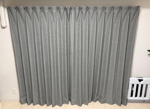ニトリ 遮光カーテン1級 アクト グレー