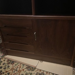 ☆☆　ダークブラウンの古い本棚　巾91ｘ　奥行30　x　高さ180cm　☆☆　の画像