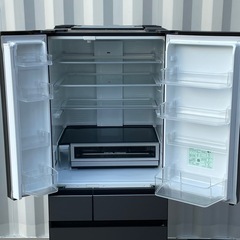 大容量 ! !◇パナソニック 冷蔵庫 600L 2019年製 自動製氷 はやうま冷凍 Wシャキシャキ野菜室　高圧洗浄済み ! ! の画像