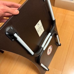 折りたたみ式ローテーブルの画像