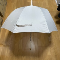 【無料】ジャンプ長傘　ベージュの画像