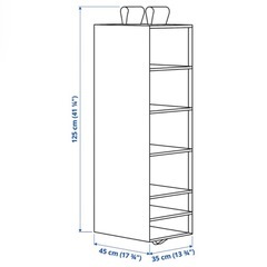 【IKEA】スクッブ バンキング収納6段 ＋ 仕切りつきボックス2つの画像