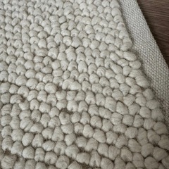 H&M Home ウール100% テクスチャードラグの画像