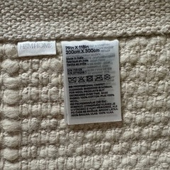 H&M Home ウール100% テクスチャードラグの画像