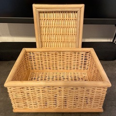 無印良品　重なるブリ材長方形ボックスの画像