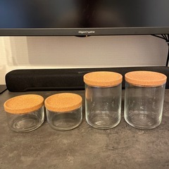 SAXBORGA サクスボルガ ふた付き容器&トレイ5点セットの画像