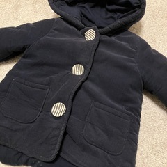 しまむら　mimorand 小人コート　ネイビーアウターの画像