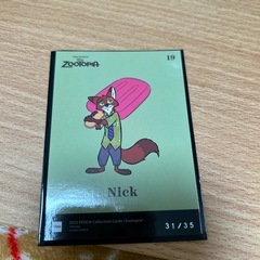 早い者勝ち‼️EPOCH✨コレクションカード✨ズートピア✨Nick✨シリアルカードの画像