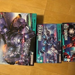 HG 
ガンプラ 3個セット レッドガンダム 軍警ザク　リックドム 未組立の画像