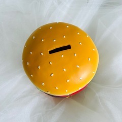 新品 ビッグ ハンバーガー コインバンク 貯金箱 オブジェ アメリカン 雑貨 インテリア 小物の画像