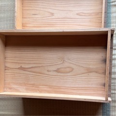 もろぶた５枚＋蓋２枚　木製もろぶた　餅箱　餅つきにどうぞ！　の画像