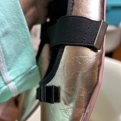 未使用！ぺたんこメタルりぼんパンプス🥿の画像