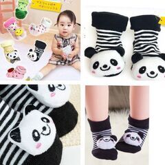 パンダ/ベビールームソックス（新品）0〜12 ヶ月の画像