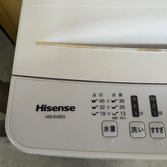 Hisense HW-E4503 洗濯機の画像