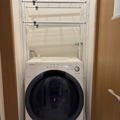 洗濯機上ラック　ランドリーラックの画像