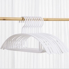 ハンガー 10本 まとめ売り 跡がつかない スリム 細い 衣類 洗濯 ホワイトの画像