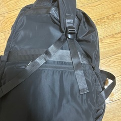 黒　無地　リュックの画像