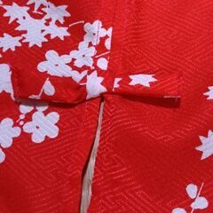 のれん　着物地　オレンジの画像