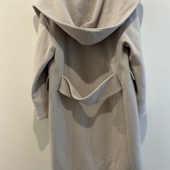 SLOBEイエナスローブフードコートホワイトベージュロングコート大きなフード付きS〜Mの画像