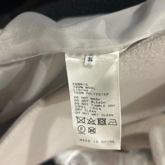 SLOBEイエナスローブフードコートホワイトベージュロングコート大きなフード付きS〜Mの画像