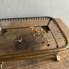 アンティーク　ガラストレイの画像