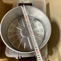 アルミ蒸し器 28cm ２段　HNH 蒸し鍋　ホクセイ日軽の画像